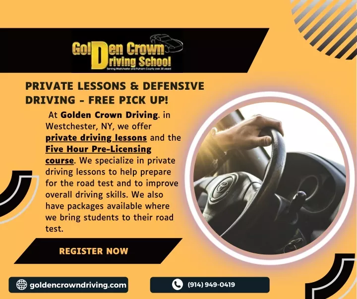 private lessons defensive driving free pick up