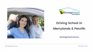 Driving School in Merrylands & Penrith