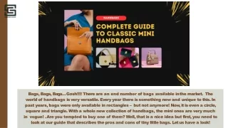 Complete Guide To Classic Mini Handbags