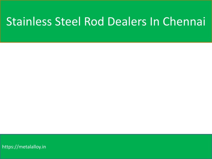 stainless steel rod dealers in chennai