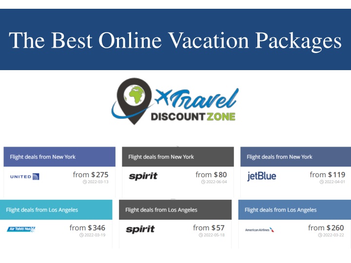 the best online vacation packages