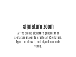 signature zoom