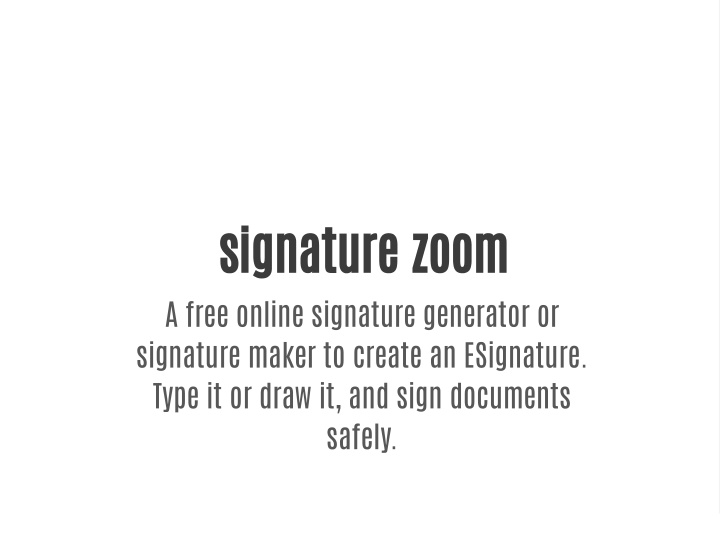 signature zoom a free online signature generator