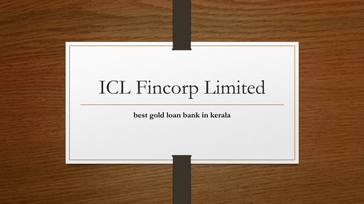 icl fincorp limited