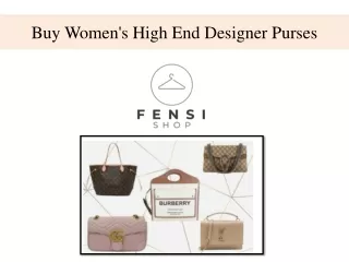 Buy Women's High End Designer Purses