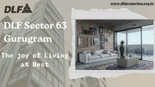 DLF Sector 63 Gurugram -The joy of Living at Best