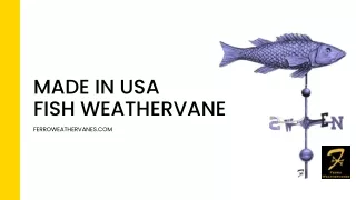 Made in USA Fish Weathervane