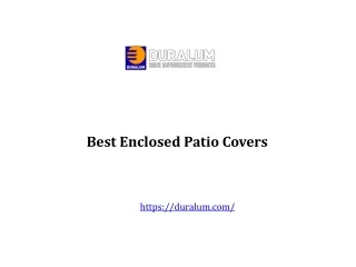 Best Enclosed Patio Covers