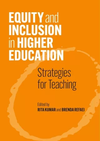 DOWNLOA T  Equity and Inclusion in Higher Education Strategies for Teaching
