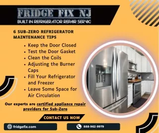 6 sub zero refrigerator maintenance tips