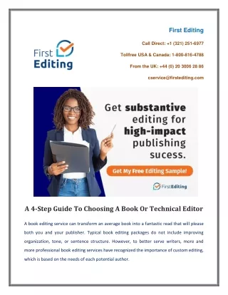 A 4-Step Guide To Choosing A Book Or Technical Editor