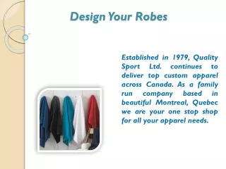 design your robes