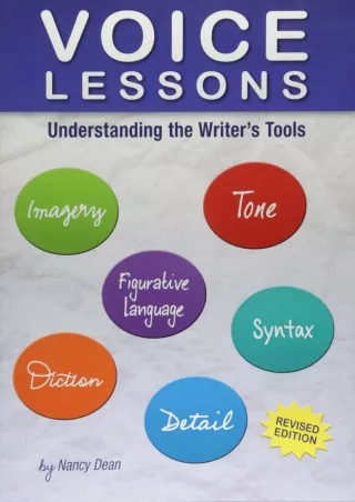 ePUB  Voice Lessons Understanding the Writer s Tools Maupin House