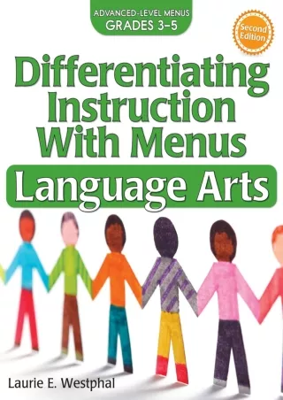 eBOOK  Differentiating Instruction With Menus Language Arts Advanced Level