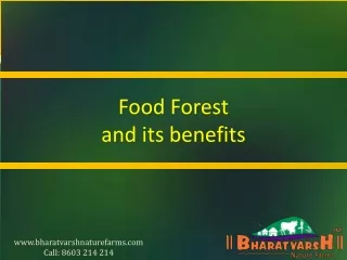 Food Forest and its benefits