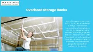 overhead storage racks