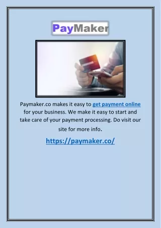 Get Payment Online | Paymaker.co