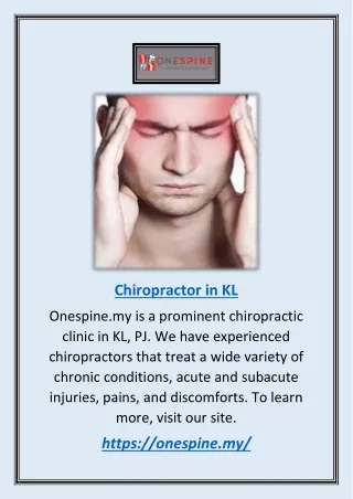 chiropractor in kl