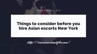 Things to consider before you hire Asian models New York