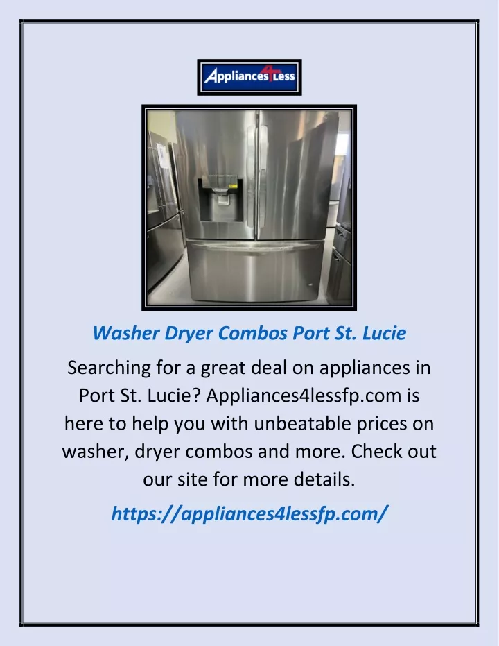 washer dryer combos port st lucie