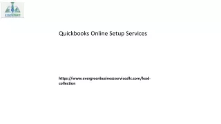 Quickbooks Online Setup Services Evergreenbusinessservicesllc.com...