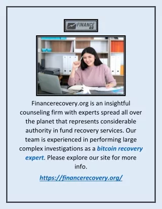 Bitcoin Recovery Expert | Financerecovery.org