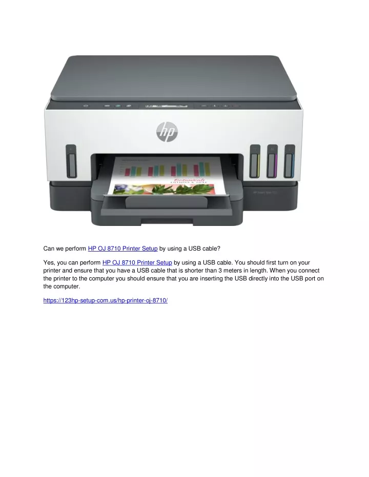 can we perform hp oj 8710 printer setup by using