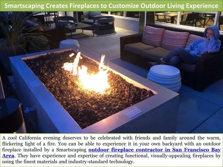 smartscaping creates fireplaces to customize outdoor living experience