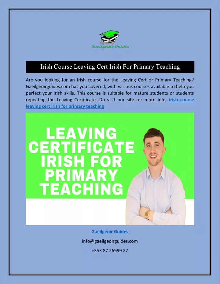 irish course leaving cert irish for primary