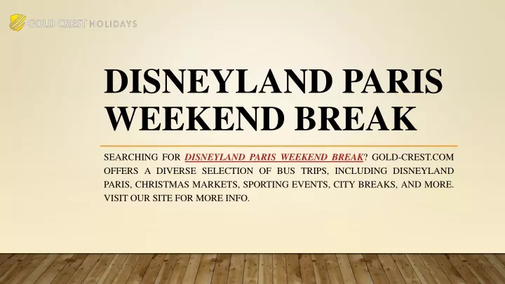 disneyland paris weekend break