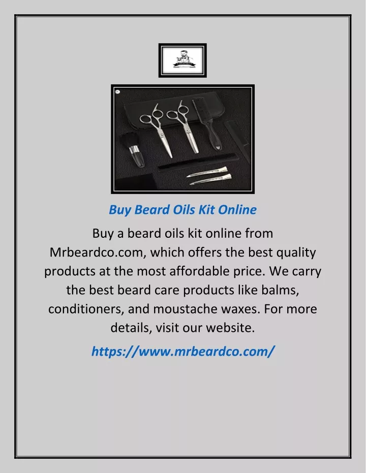 buy beard oils kit online