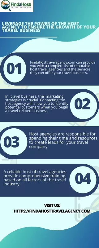 Leverage the power of the host agency to ensure the growth of your travel business