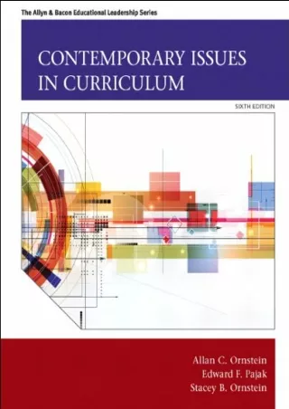 READ  Contemporary Issues in Curriculum Allyn  Bacon Educational