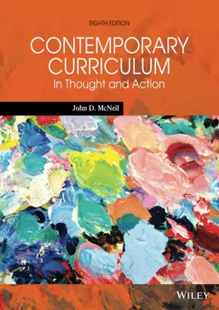 ePUB  Contemporary Curriculum In Thought and Action Eighth Edition