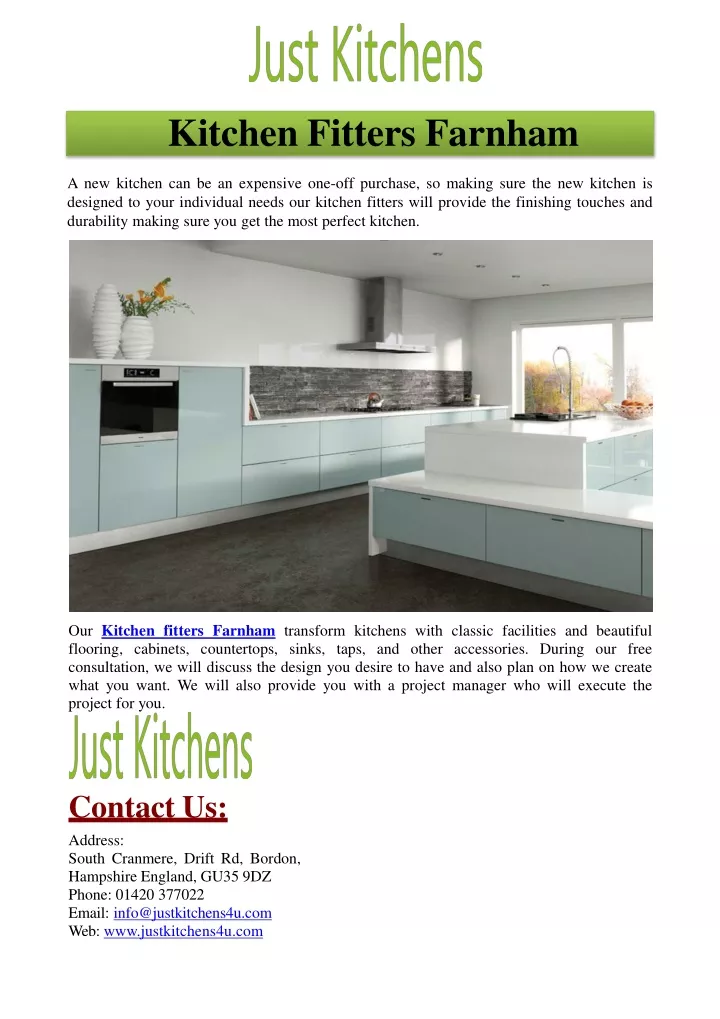 kitchen fitters farnham