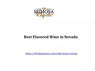 Best Flavored Wine in Nevada
