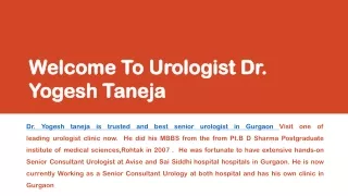 Best Urologist in GURGAON