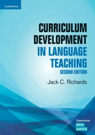 ePUB  Curriculum Development in Language Teaching Cambridge Professional