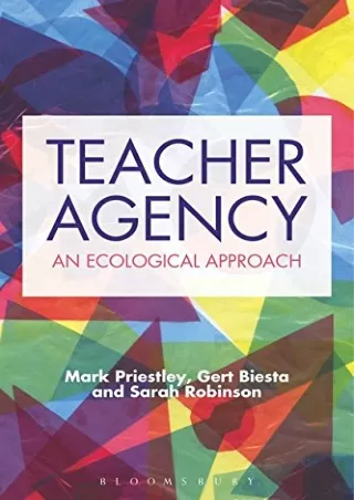eBOOK  Teacher Agency An Ecological Approach