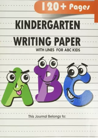 READ  Kindergarten writing paper with lines for ABC kids 120 Blank