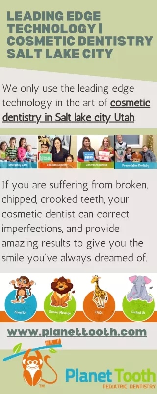 Leading Edge Technology  Cosmetic Dentistry Salt Lake City