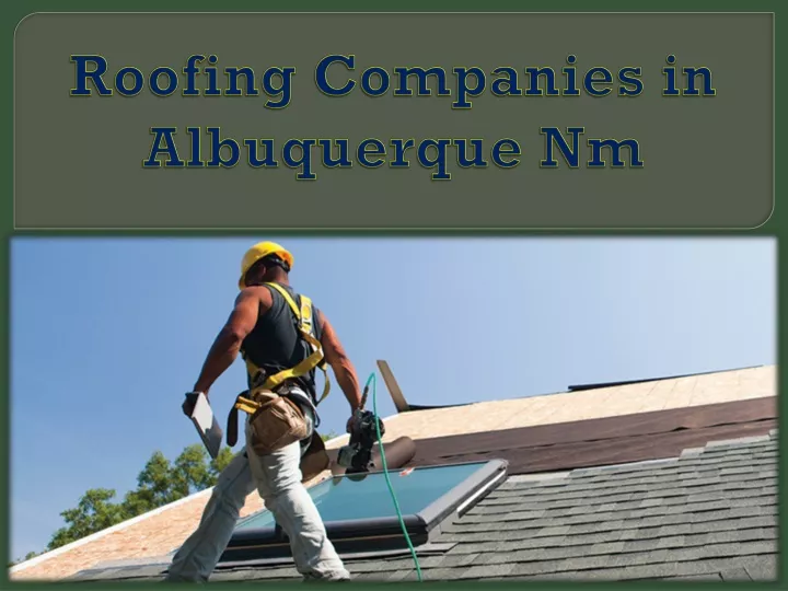 roofing companies in albuquerque nm