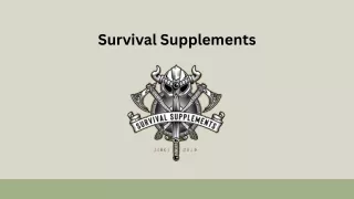 survival supplements