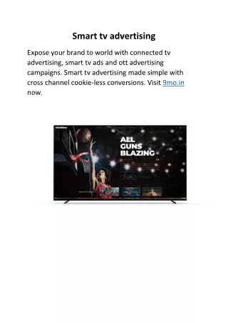 smart tv advertising expose your brand to world