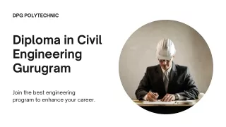 Best Diploma in Civil Engineering Gurugram | DPG Polytechnic