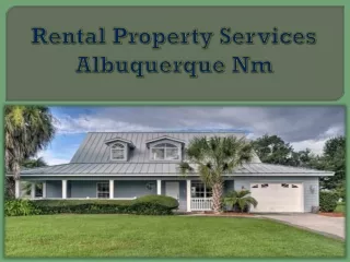 Rental Property Services Albuquerque Nm