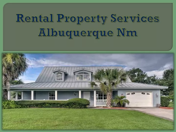 rental property services albuquerque nm