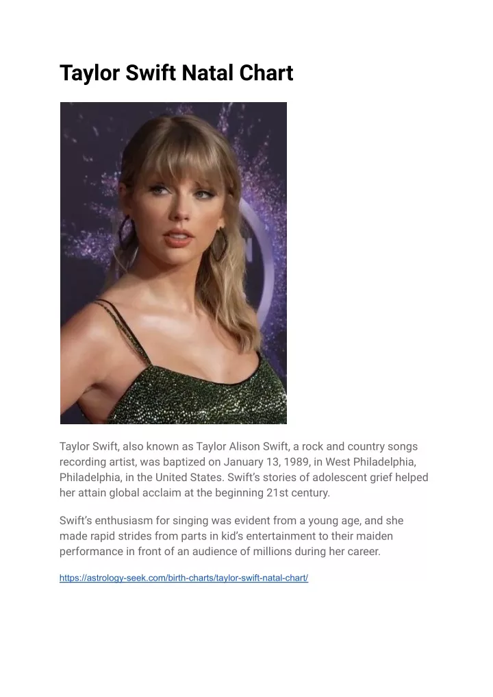 PPT Taylor Swift PowerPoint Presentation, free download ID11710428