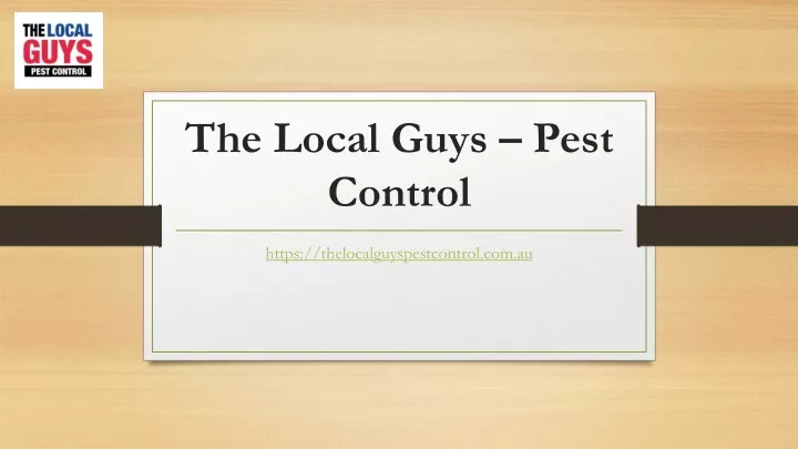 the local guys pest control