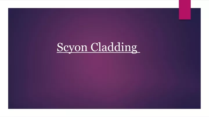 scyon cladding